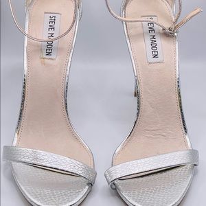 Nine West Sliver Classy Strappy heels Size 9.